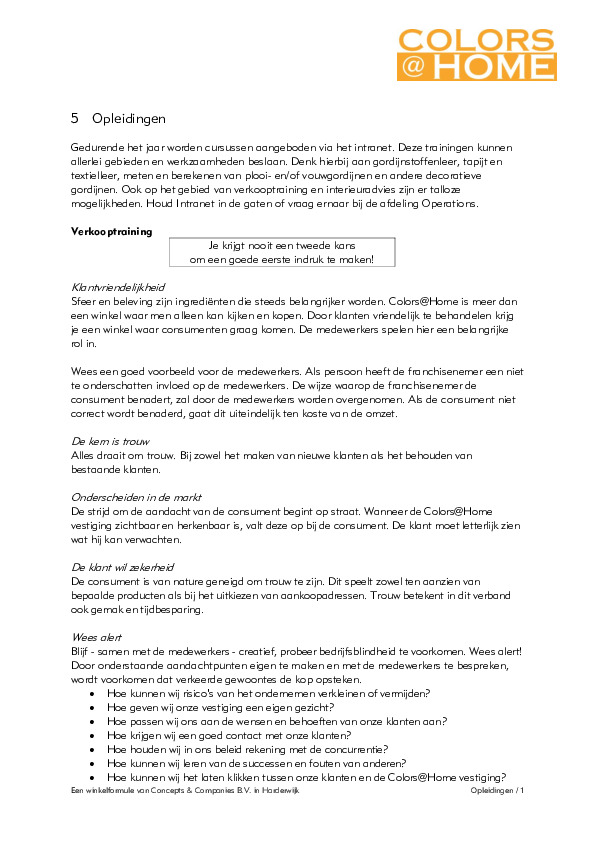Opleidingen
