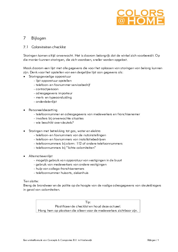 Bijlagen