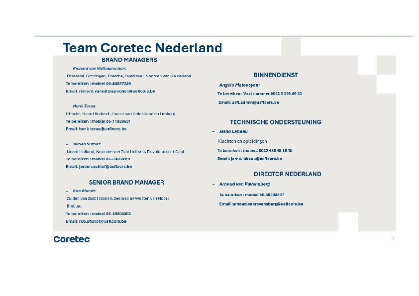<p>Buitendienst</p> <p>Buitendienst</p>