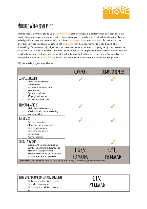 Inschrijfformulier C@H Winkelwebsite 2023