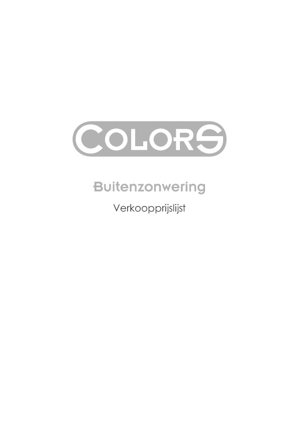 Verkoopprijslijst