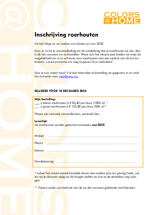 <p>Inschrijfformulier</p>