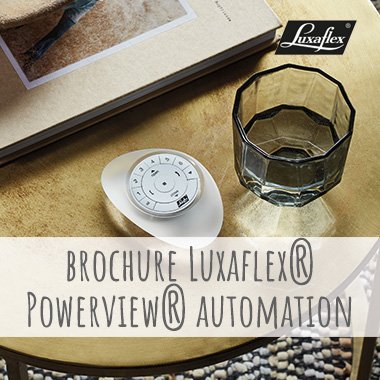 bron LuxaflexÂ® Powerview automation detail